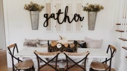 Farmhouse dining room wall decor ideas