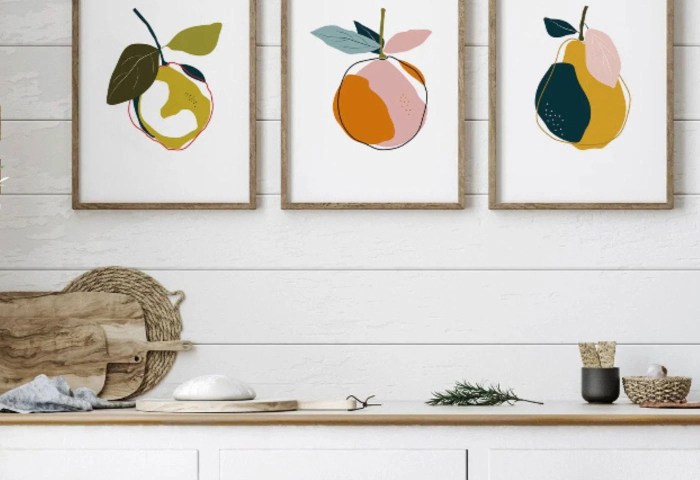 Kitchen wall art decor