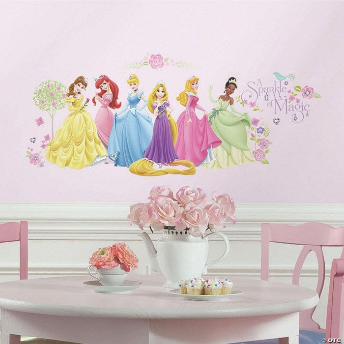 Princess wall decor stickers