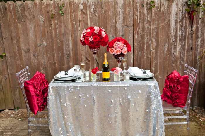 Galentines day table decor