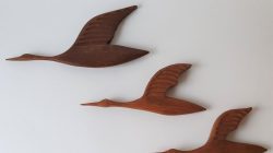 Wall bird decor birds wooden flying