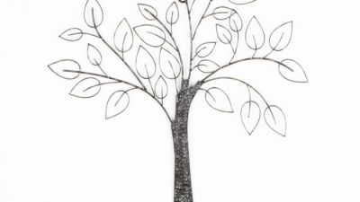 Tree wall decor metal