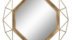 Metal wall mirror decor