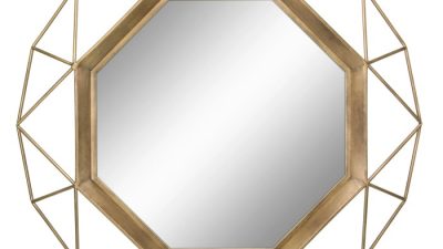 Metal wall mirror decor