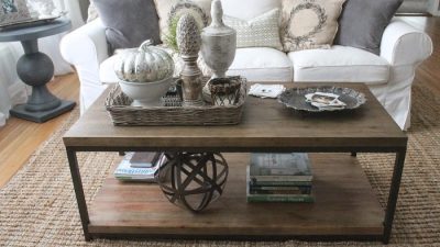 Contemporary coffee table decor