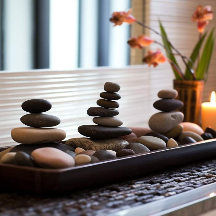 Zen bathroom wall decor