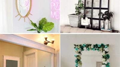 Diy mirrored wall decor