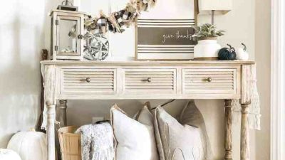 Decor for console table