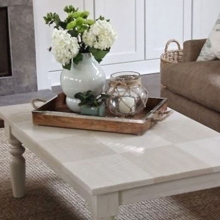 Living room centrepiece coffee table decor