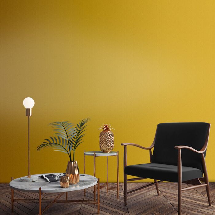 Mustard yellow wall decor