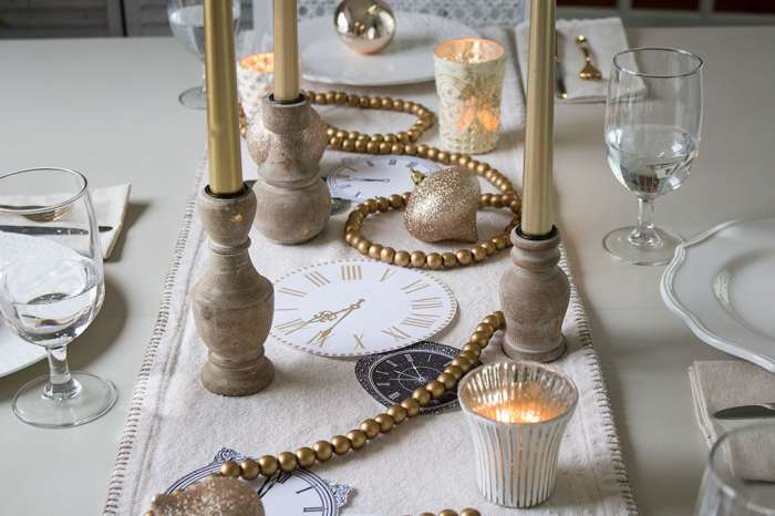 New years table decor ideas