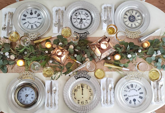 New years table decor ideas