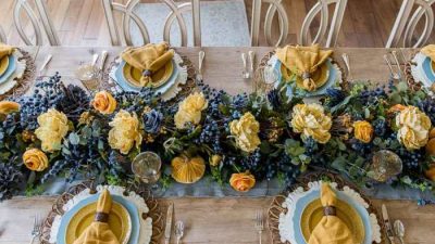 Blue Thanksgiving Table Decor A Festive Guide