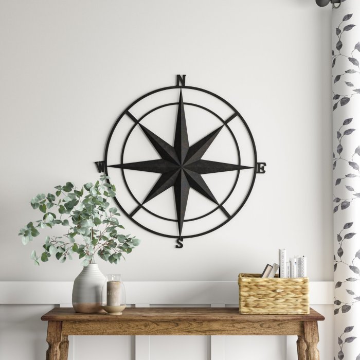 Circular metal wall decor