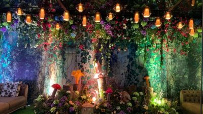 Enchanted forest table decor