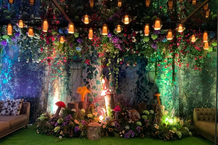 Enchanted forest table decor