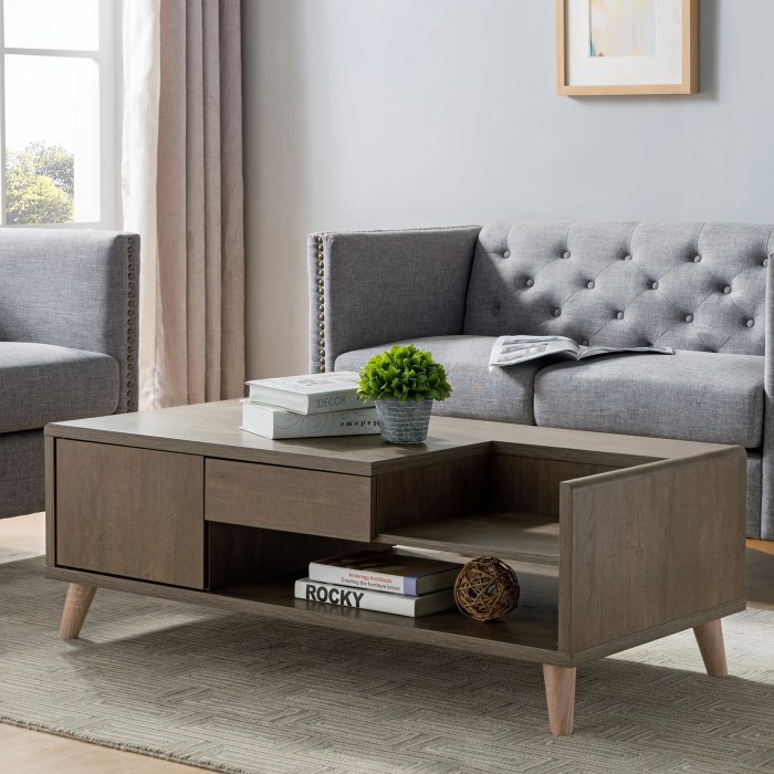 Contemporary coffee table decor