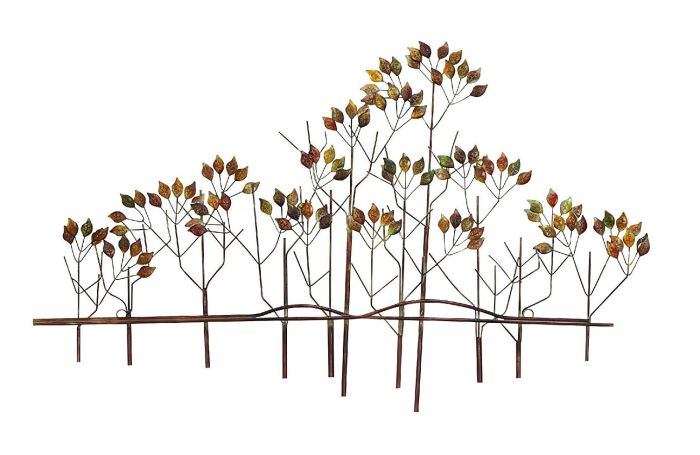 Tree wall decor metal