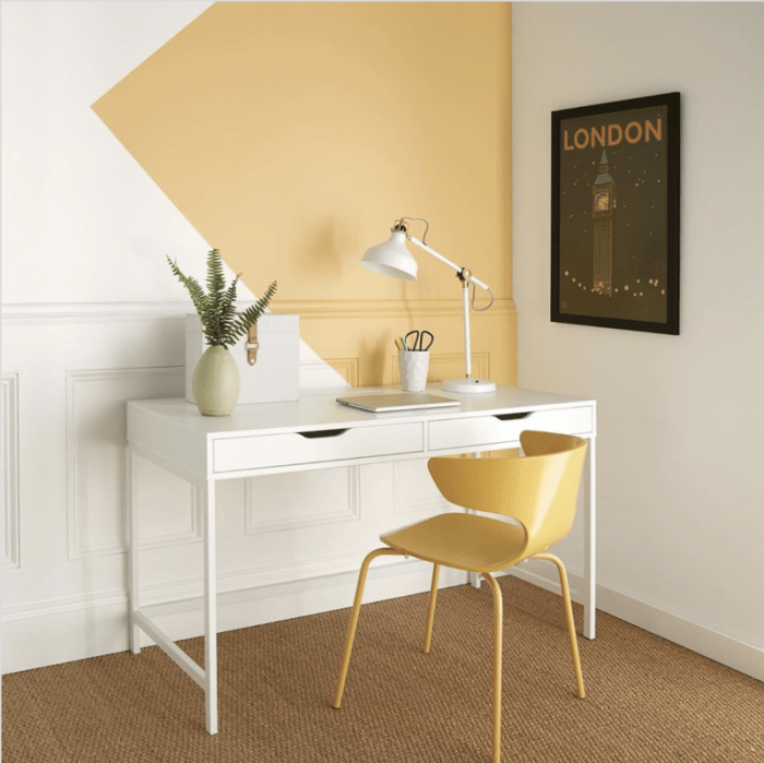 Mustard yellow wall decor