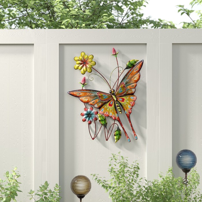 Outdoor wooden wall decor