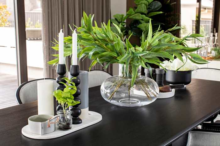 Dining table top decor ideas