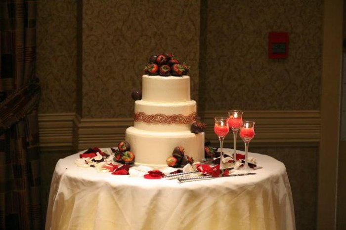 Cake table wedding decor