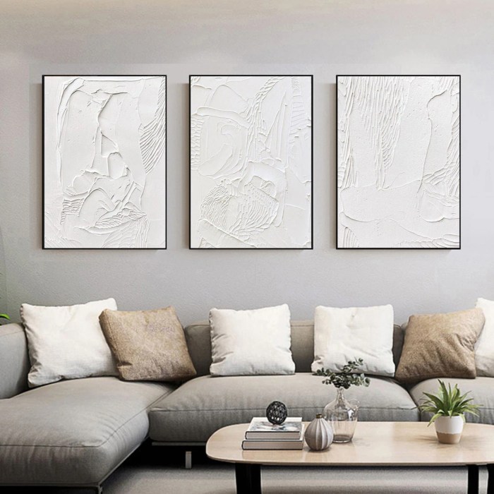 White wall art decor