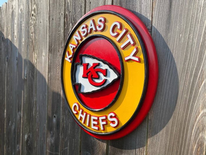 Kc chiefs wall decor