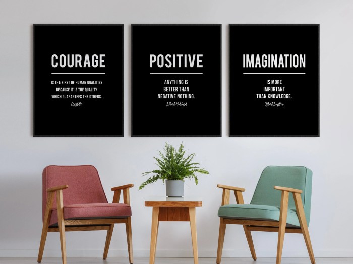 Inspirational quotes wall decor