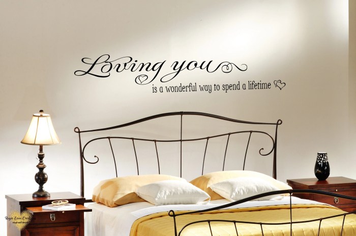 Wall decor quotes for bedroom