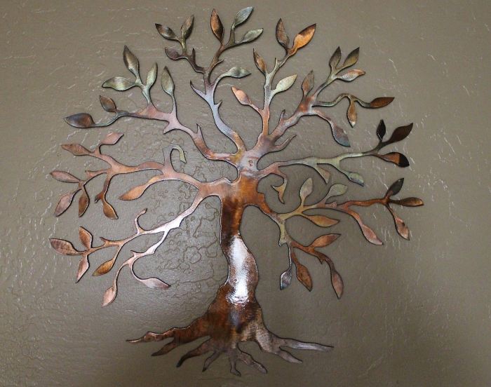 Tree wall decor metal