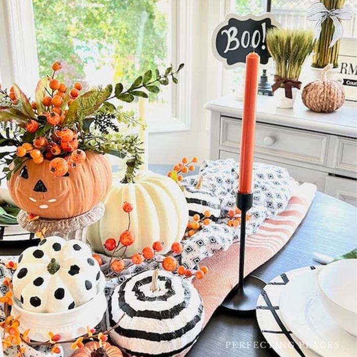 Halloween table decor diy