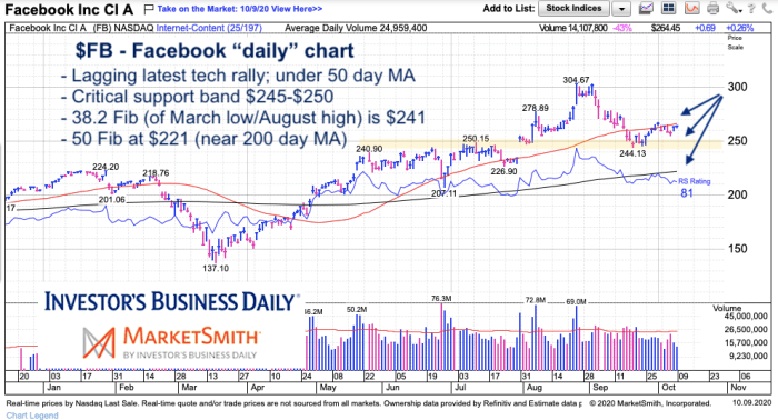 Facebook stock today price